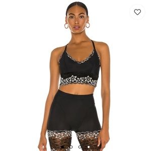 Adam Selman Sport Triangle Lace Bra